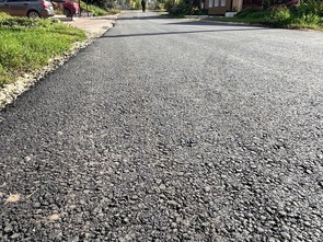 Новые тротуары и световое оформление на улице Гагарина в поселке Долгое